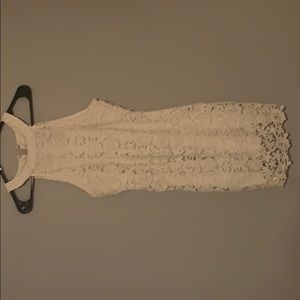 Lulus white lace dress